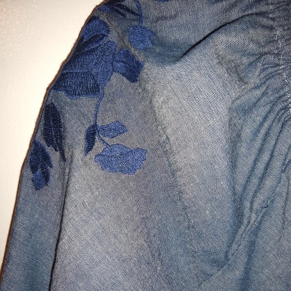 Unique spectrum Women's XL light blue shirt. Festival, Western - Picture 3 of 10